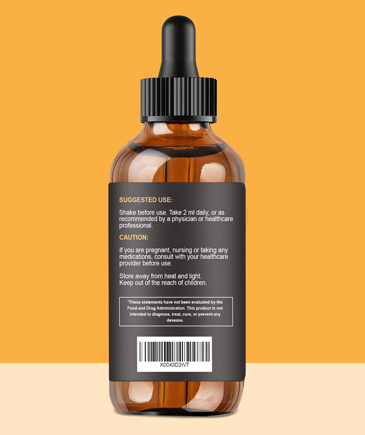 Maca Root Liquid Drops with Ashwagandha and Fenugreek - Focus, Energy and Performance