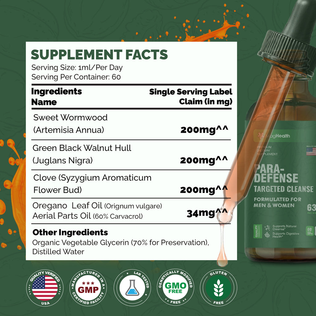 MagHealth Wormwood Black Walnut Clove Tincture