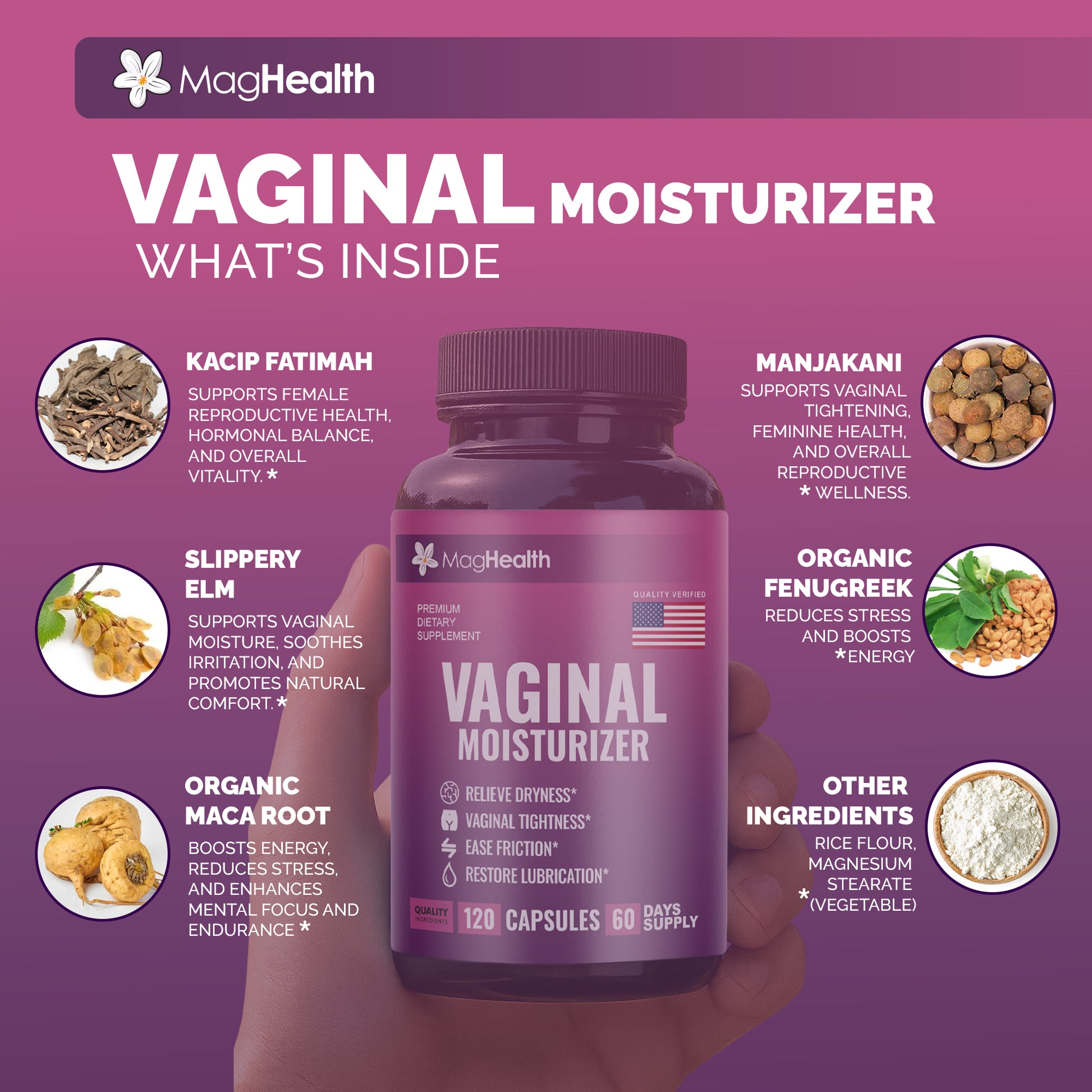 MagHealth Vaginal Moisture Supplement for Women