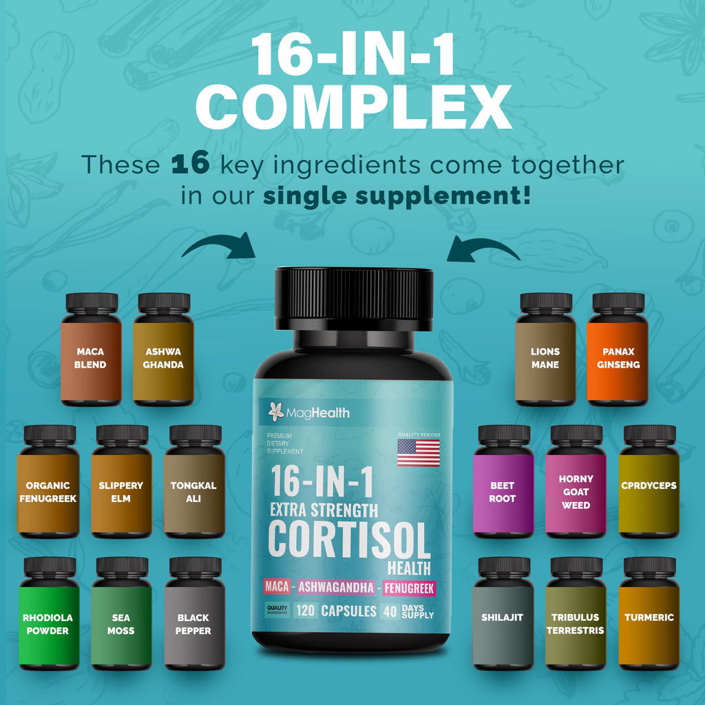 16-in-1 Botanical Adaptogen Blend Supplement for Women & Men