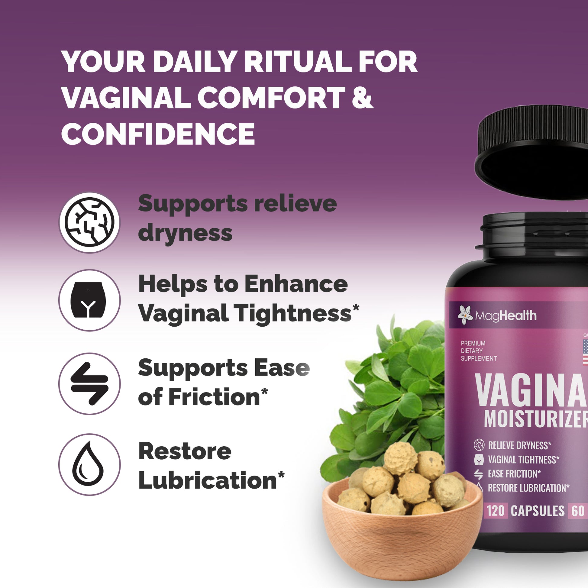 MagHealth Vaginal Moisture Supplement for Women