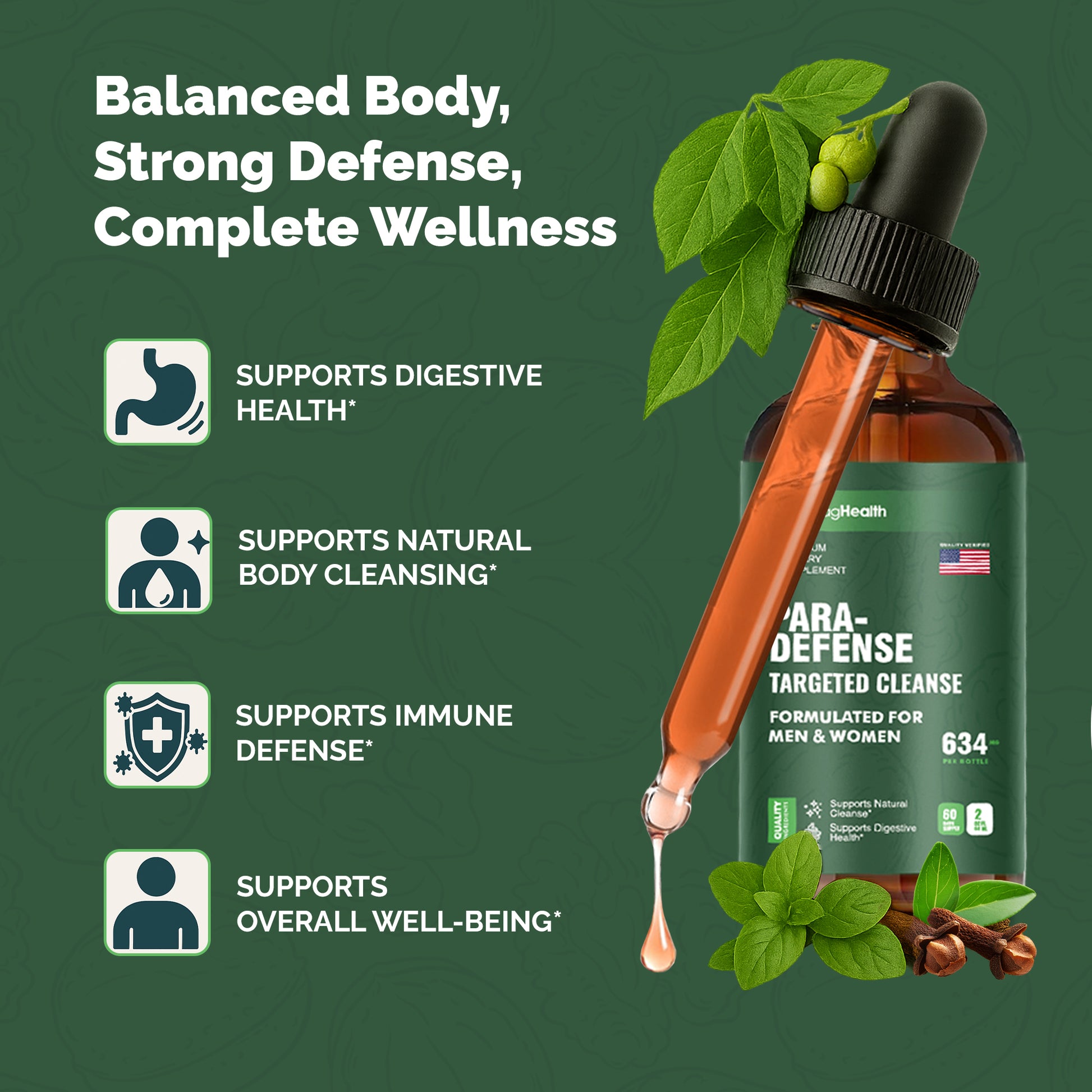 MagHealth Wormwood Black Walnut Clove Tincture