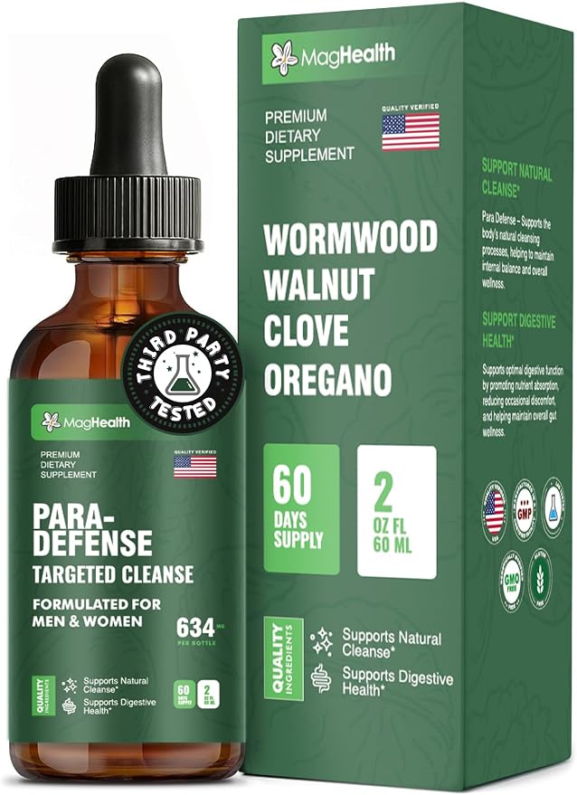MagHealth Wormwood, Black Walnut Hull & Clove Liquid Botanical Blend – 2 oz