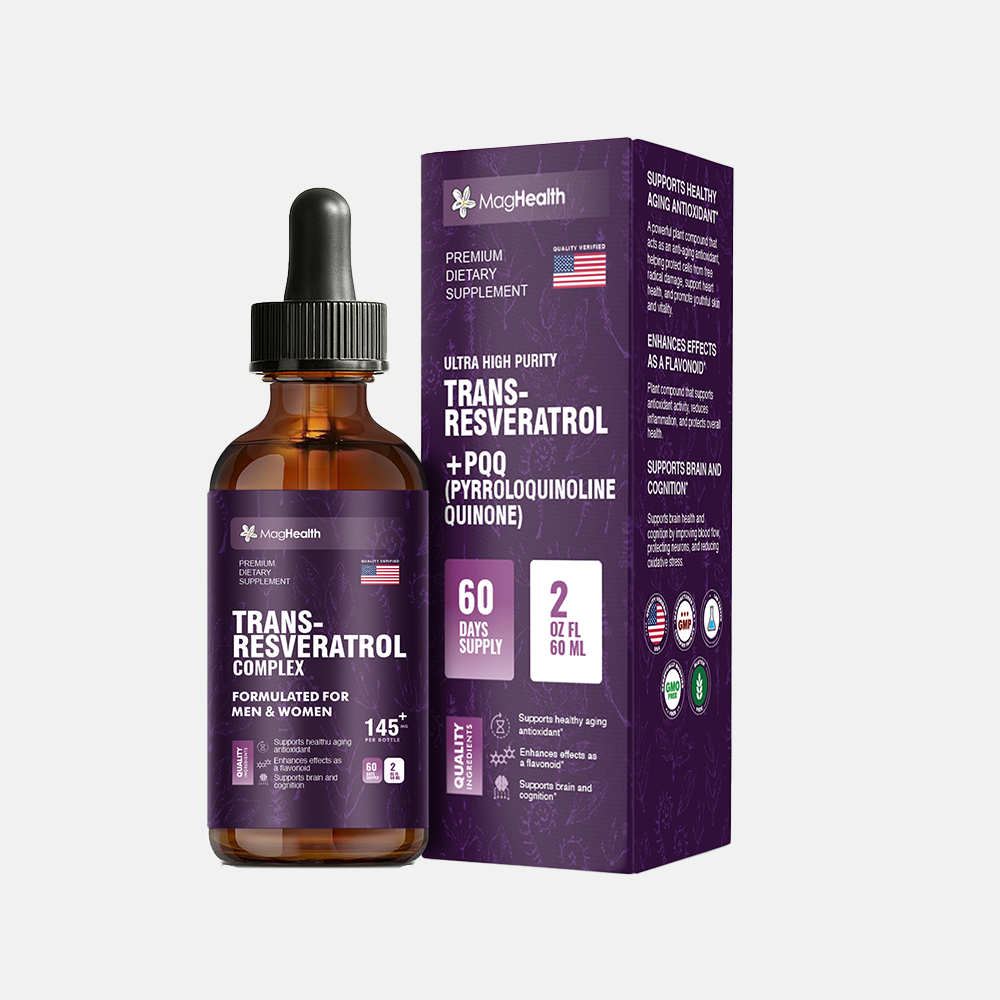 MagHealth Trans-Resveratrol with PQQ, Quercetin & Black Pepper Tincture